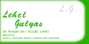 lehel gulyas business card
