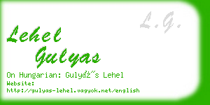 lehel gulyas business card